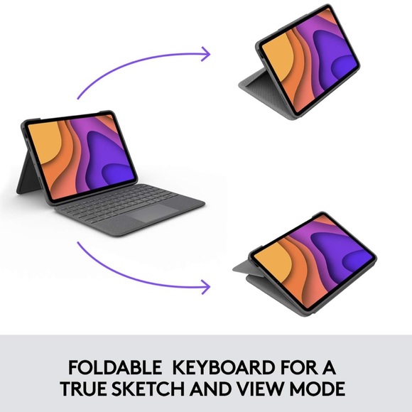 Logitech Folio Touch Keyboard Case (iPad Air 4th and 5th Gen) - Picture 2 of 5